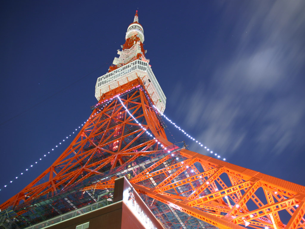 不思議な東京タワー2 写真素材無料壁紙